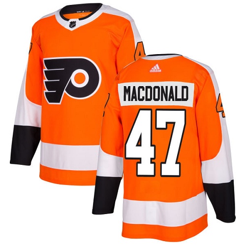 Adidas Flyers #47 Andrew MacDonald Orange Home Authentic Stitched NHL Jersey